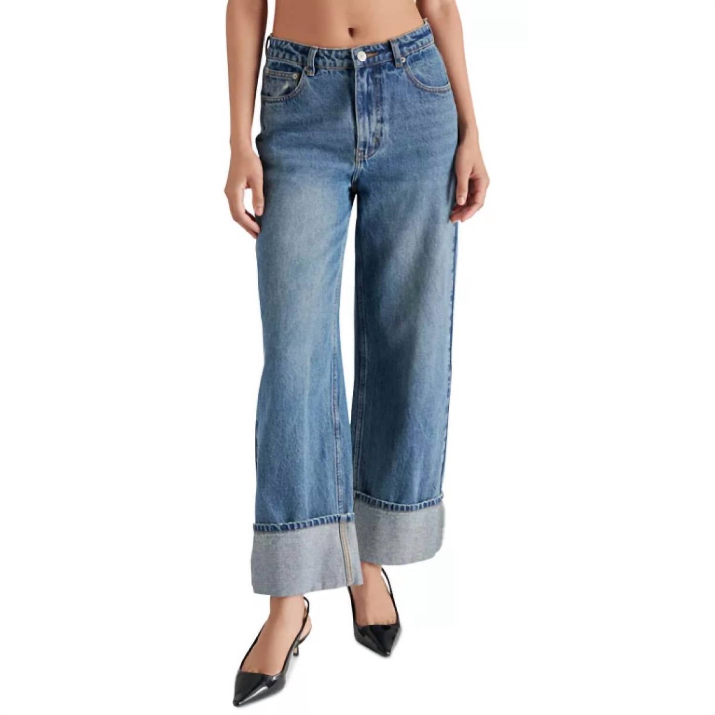 Steve Madden - Noelie Wide Leg Denim Pants