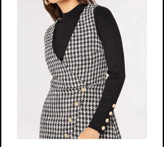 Apricot - Houndstooth Mini Dress