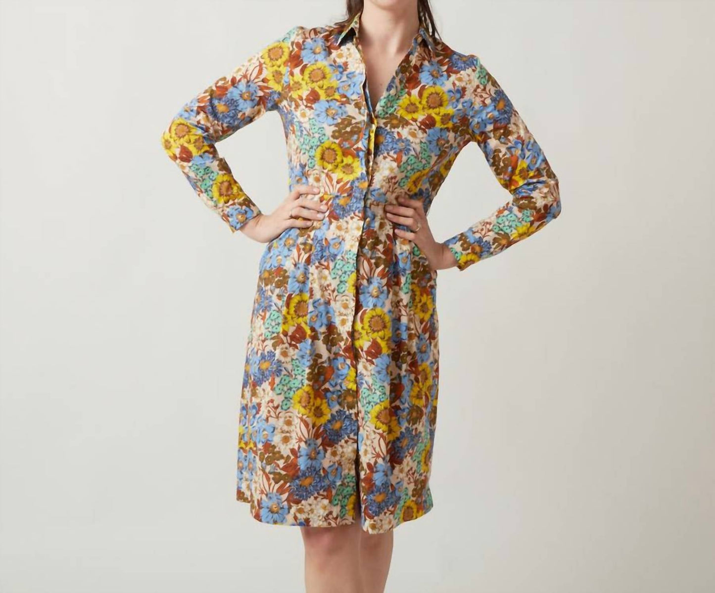 Caliban - Floral Shirt Dress