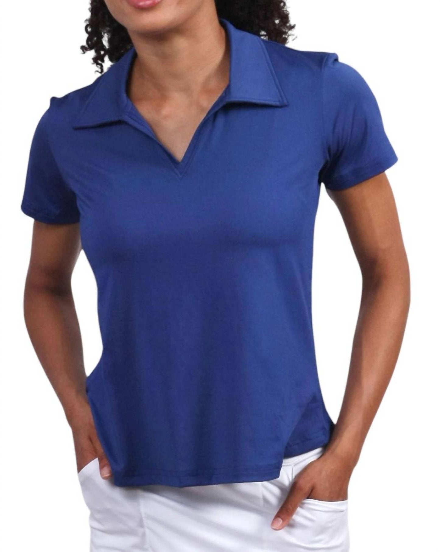 Ana Clare - Solid Short Sleeve Polo