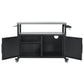 K&K 54.5 Inch Outdoor Kitchen Island with Stainless Steel Tabletop