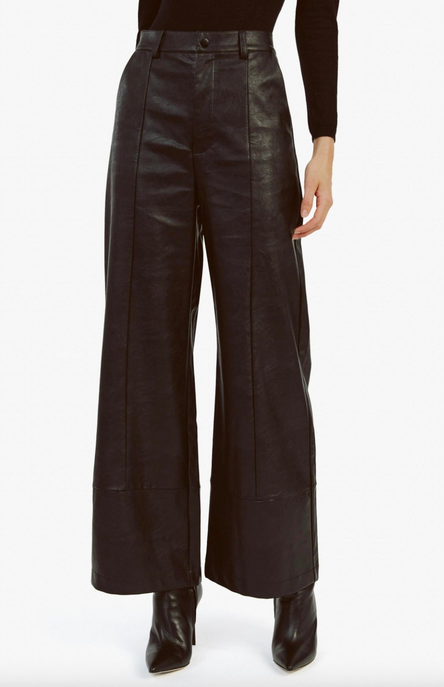 Bardot - Marlowe PU Wide Leg Pant