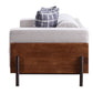 Pelton Loveseat With 2 Toss Pillows - Walnut