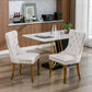 Nikki Collection Modern Tufted Velvet Upholstered Dining Chairs - Set of 2