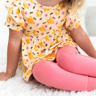 Laree + Co. - Girls Bellagrace Bamboo Short Sleeve Tunic Legging Set