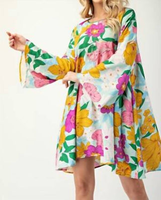 Gigio - Bold Floral Print Dress