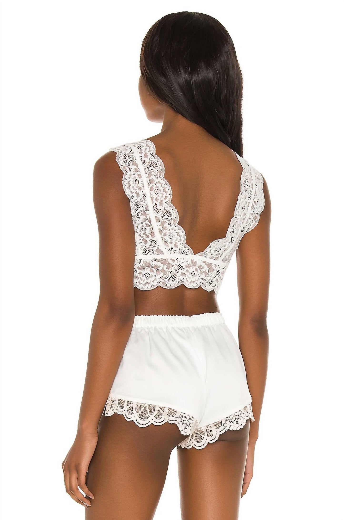 Free People - Lace Bralette With Snaps