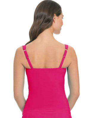 Profile By Gottex - E-cup Shirred Tankini Top