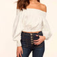 Ramy Brook - Lillian Poplin Off Shoulder Top