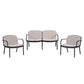 Luna Outdoor Patio 3 Pieces Chat Set