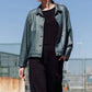 Clara Sunwoo - Liquid Leathe Button Closure Pocket Jacket