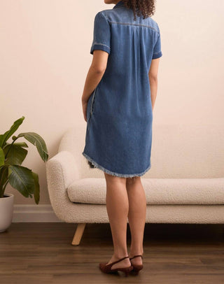 Tribal - Denim Pop Over Shirt Dress