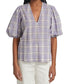 Ganni - Seersucker Check Top