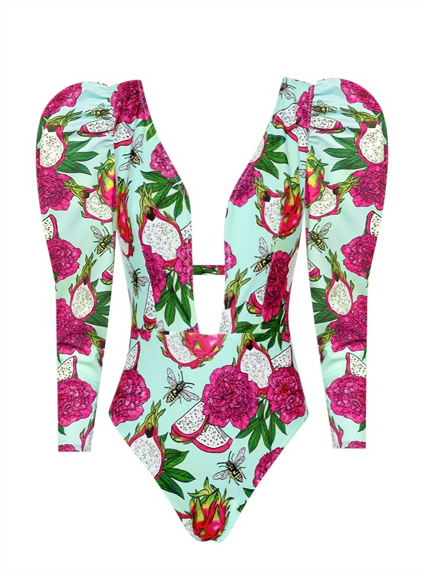 Lia Sahara - Women's Plunge One Piece Swimsuit