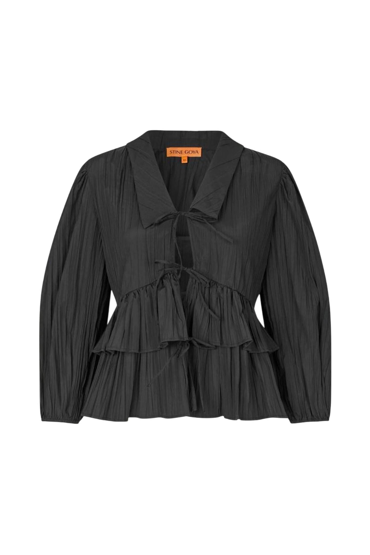 Stine Goya - Women's Balloon Sleeve Tie Top