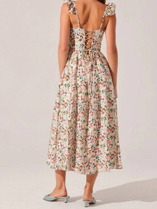 Astr - Wedelia Floral Bustier Midi Dress