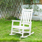 Oversized Rocking Chair with Wood-Texture Outdoor Design