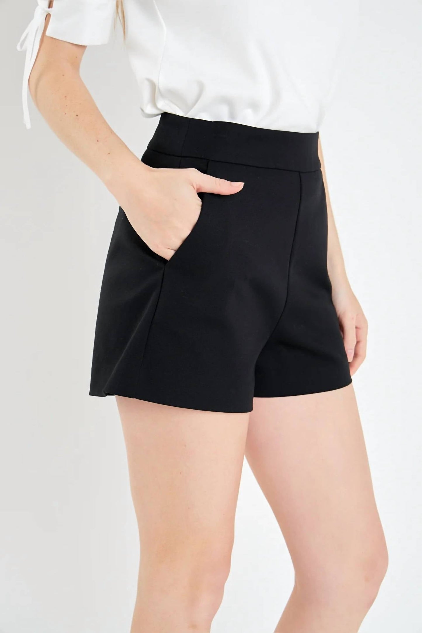 English Factory - Ellie High-waisted Mini Shorts