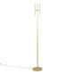 Icicle 65' Modern Swivel Floor Lamp in Gold Metal