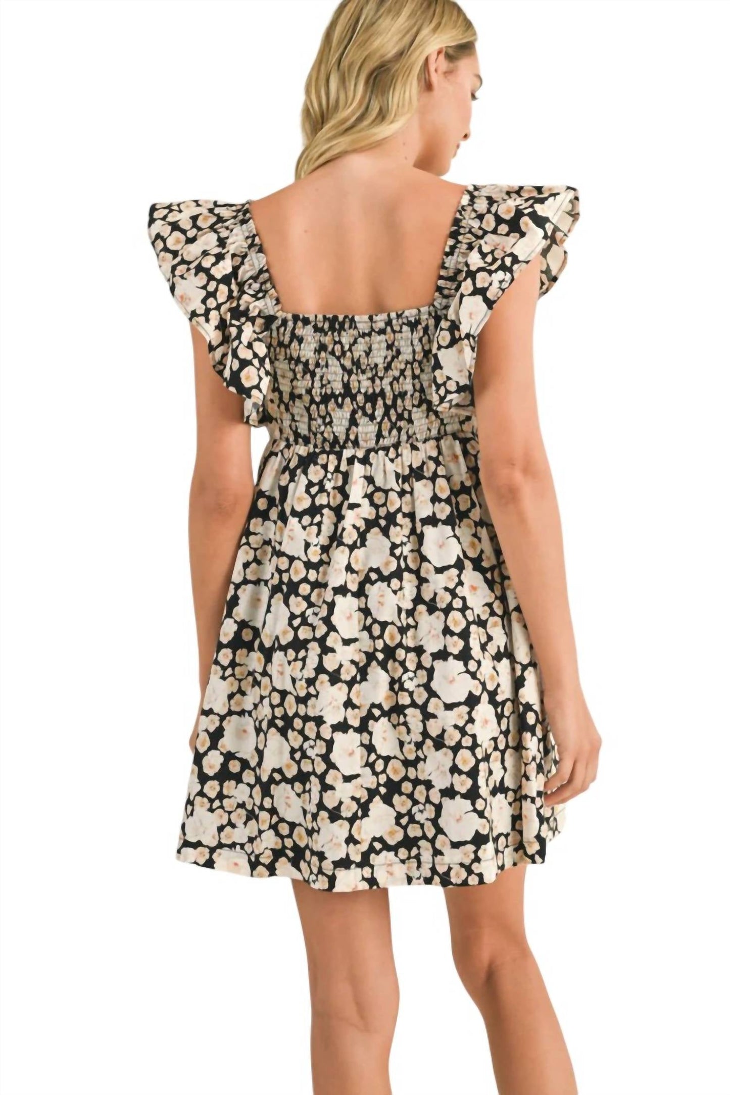 &Merci - Floral Flutter Slv Dress