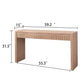 Modern Console Table with 4 Drawers – 59.2" Entryway Table in Natural Wood Finish