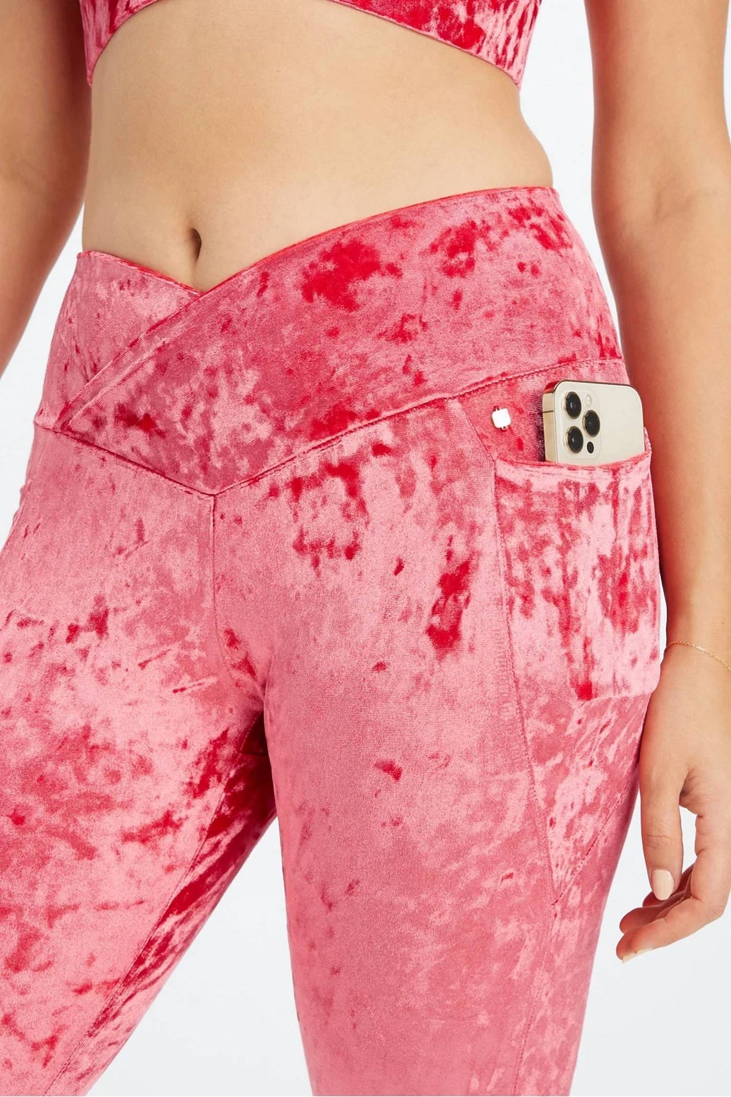 Fabletics - Crushed Velour Crossover Legging