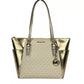 Michael Kors - Women's Charlotte Leather Top Zip Tote Bag Purse Large