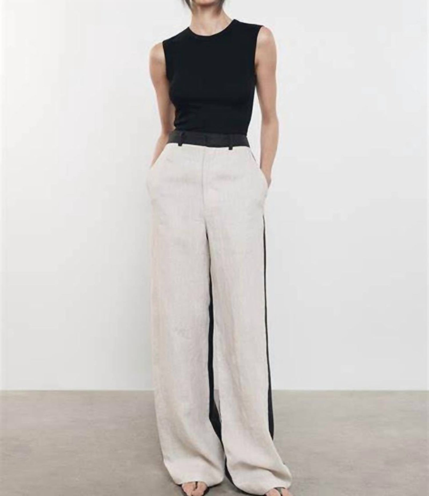 Enza Costa - Linen Colorblock Pants