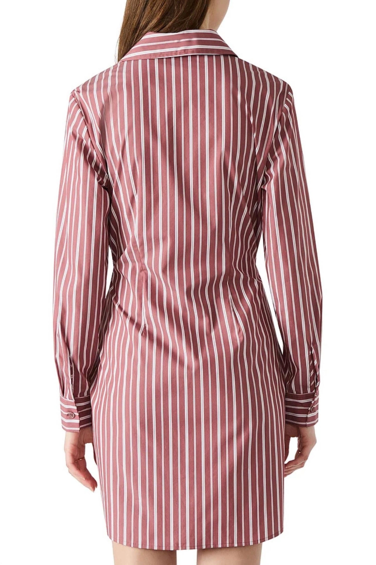 Steve Madden - COLLARED STRIPE MINI DRESS