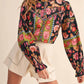 &Merci - Jacquard Floral Bordered Top