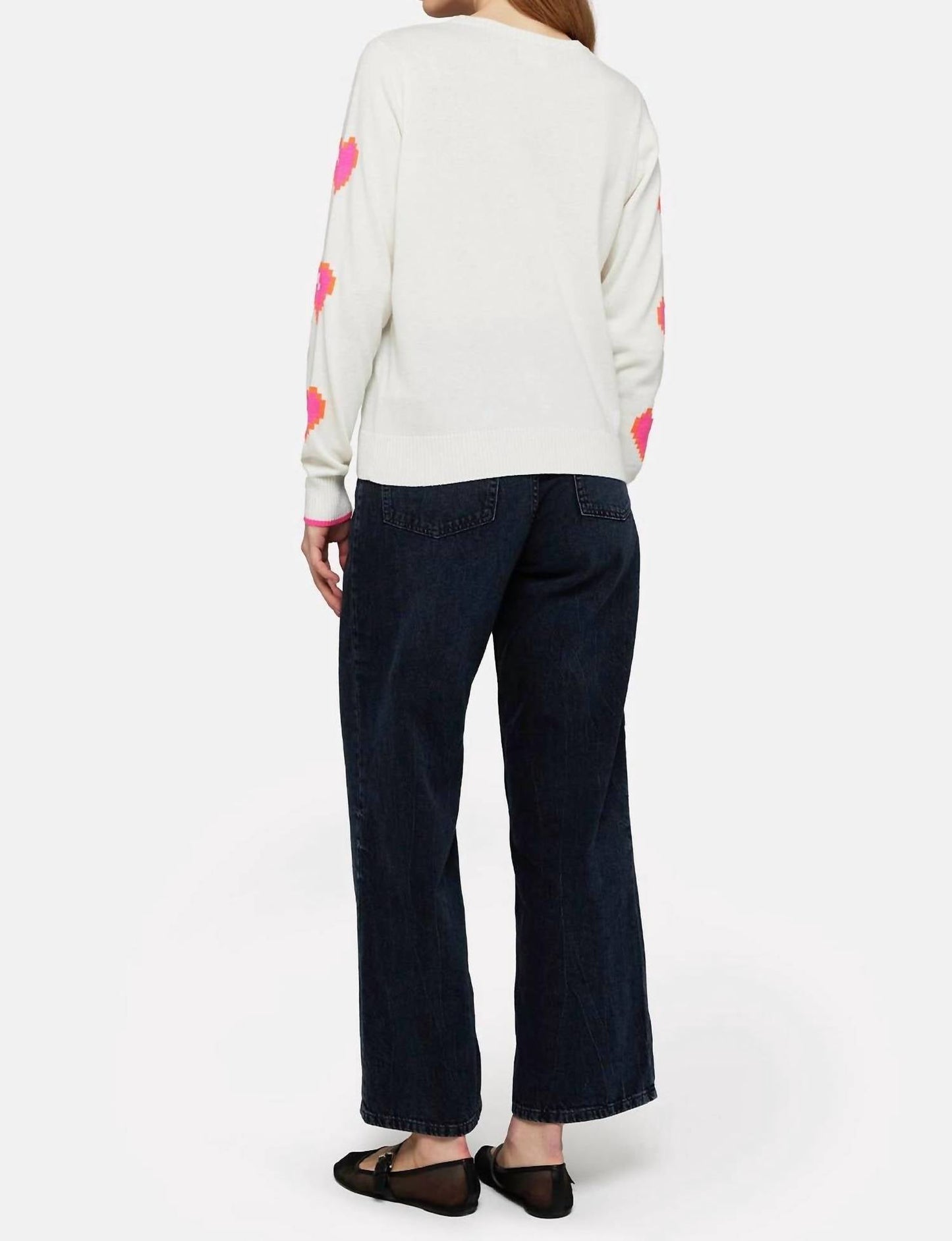 Brodie Cashmere - Heart Sleeve Crew Top