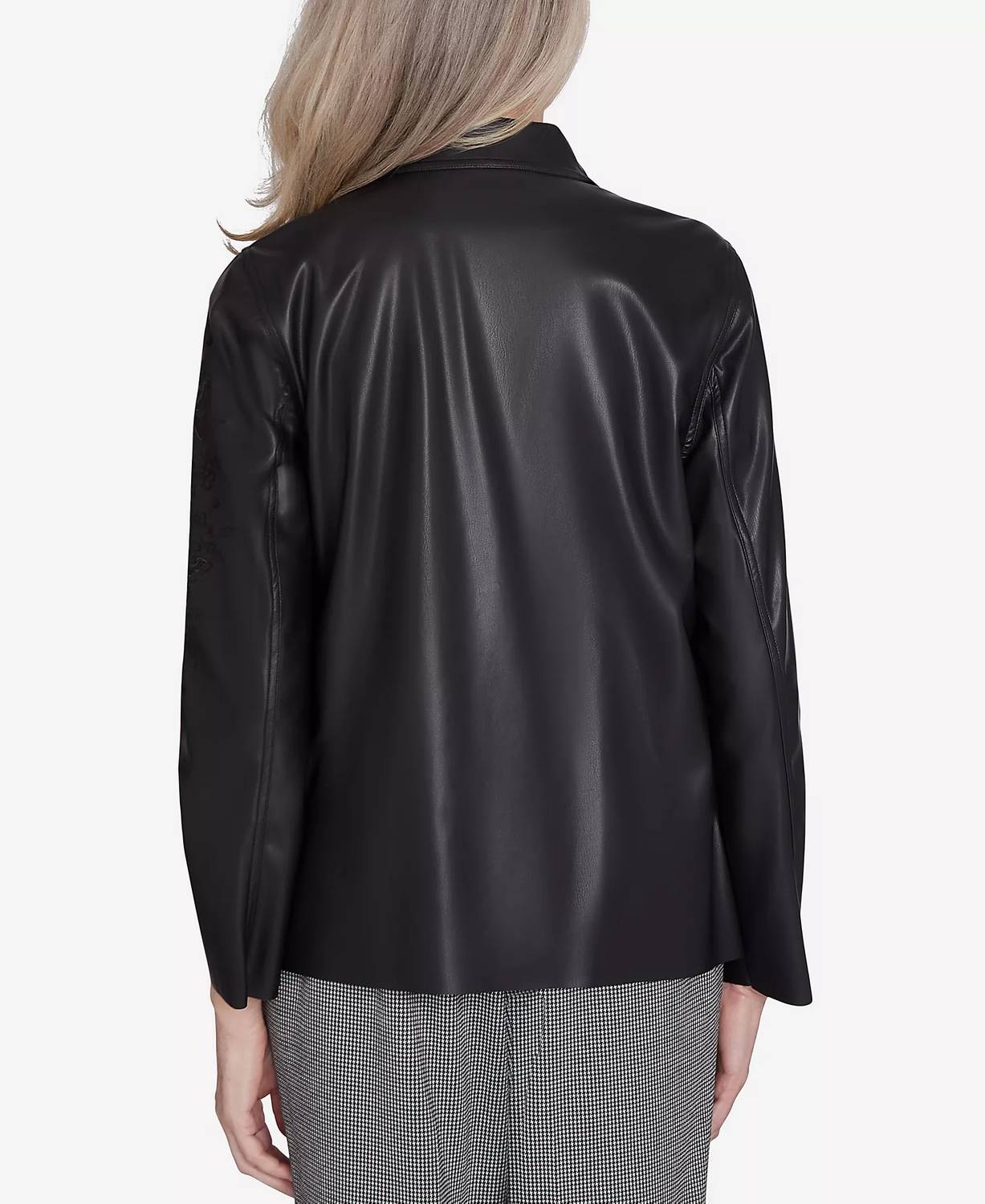 Alfred Dunner - Runway Ready Embroidered Faux Leather Jacket