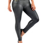 Siluets - Leather Look Shapewear Dress Pants – Butt Lift, Cellulite Control & Flawless Silhouette
