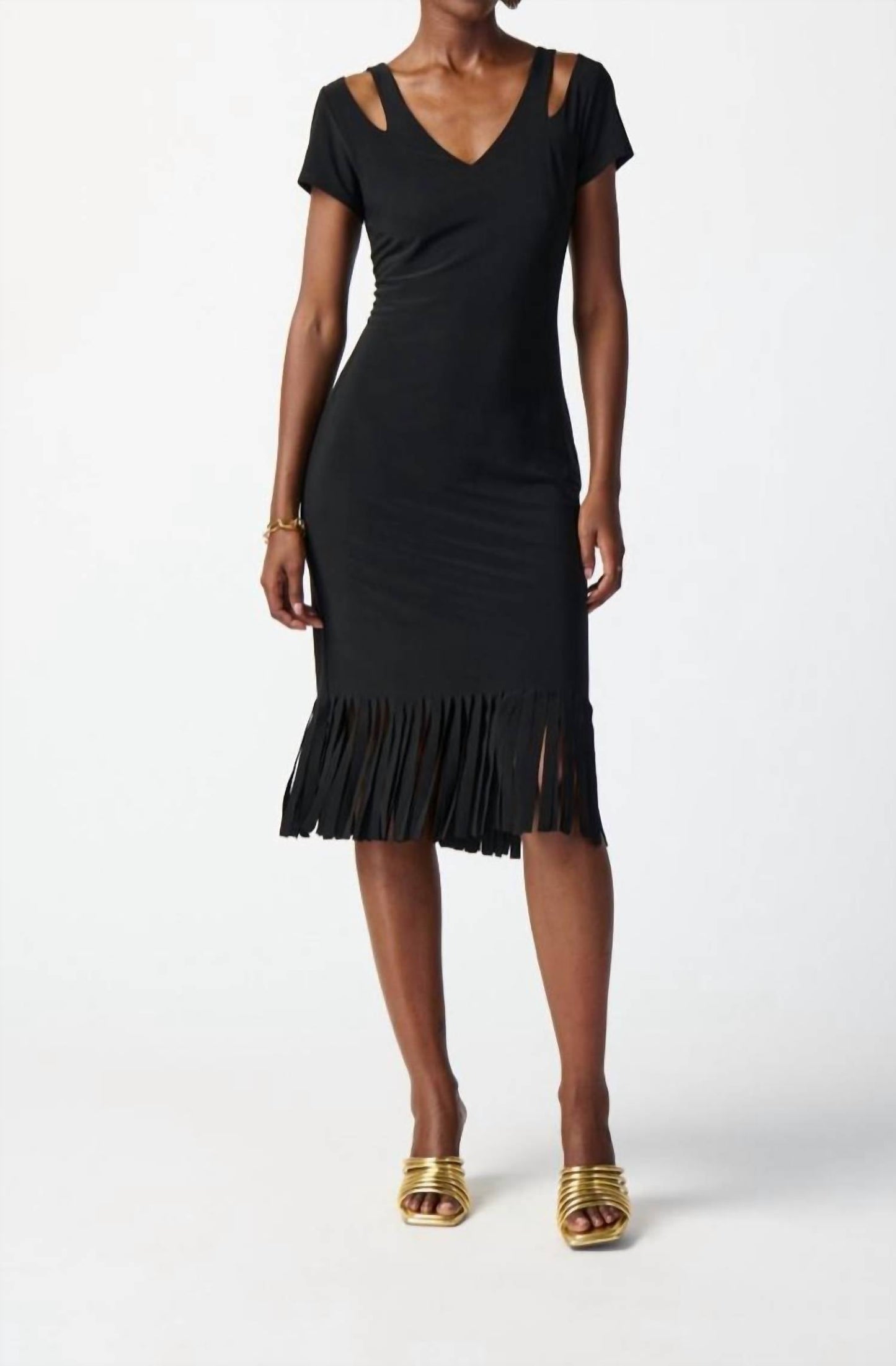 Joseph Ribkoff - Cut Out Neckline Dress