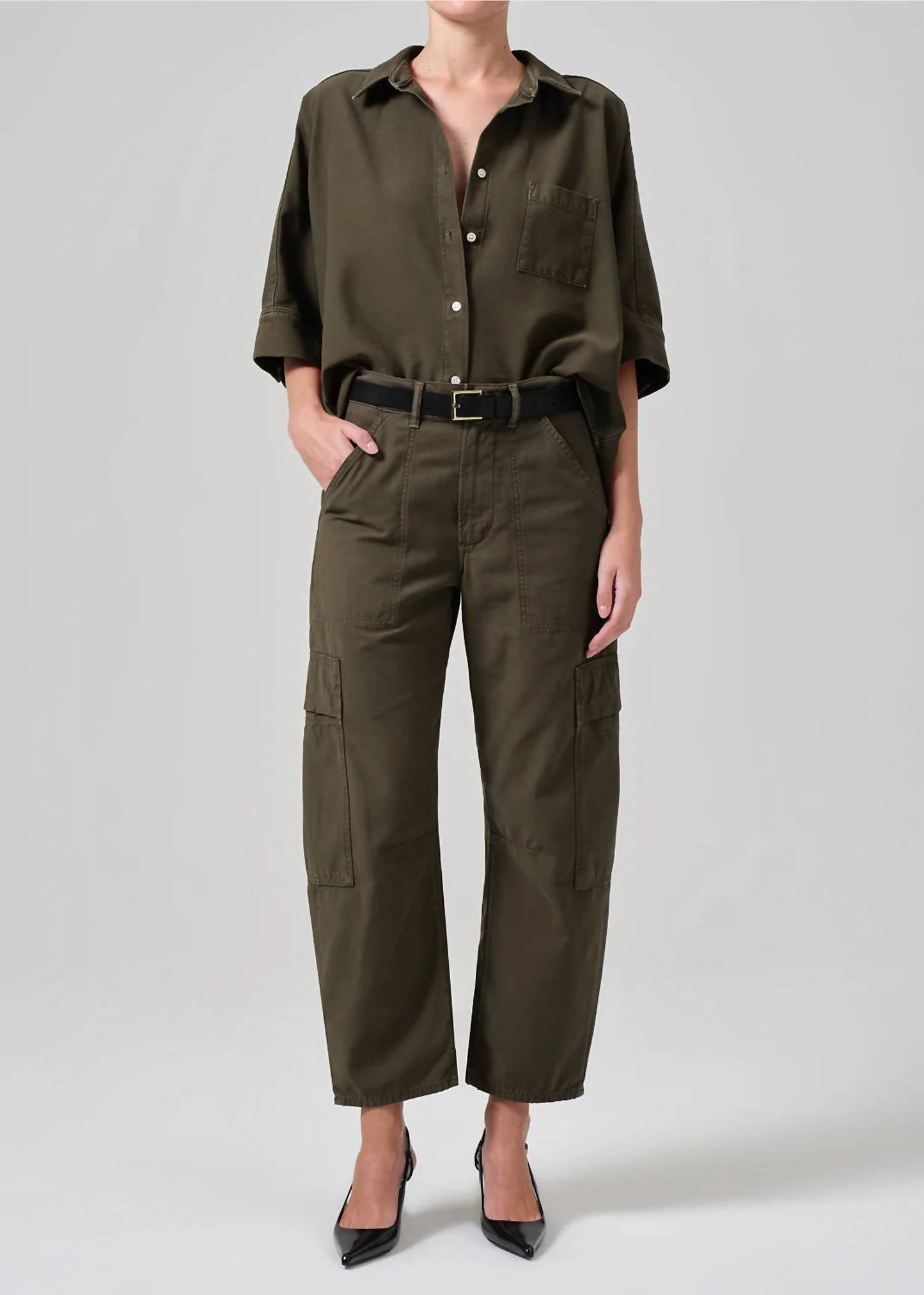 Citizens Of Humanity - Marcelle Low Slung Easy Cargo Sateen