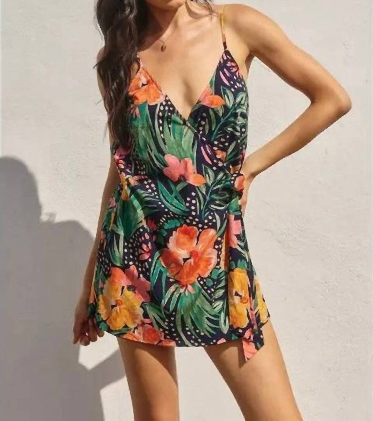 Dress Forum - Stella Hibiscus Wrap Romper