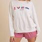 Daisy - All American Embroidered Crewneck Sweatshirt