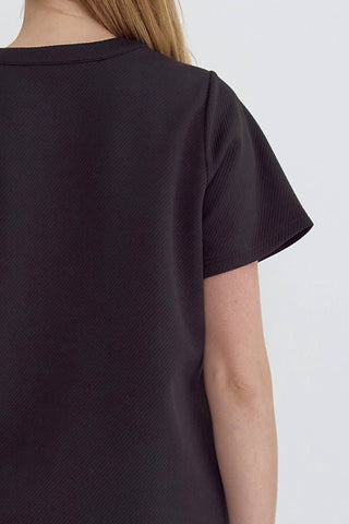 Entro - Feeling Like a Boss Textured Dress