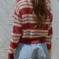 By Together - Stripe Crop Cardigan
