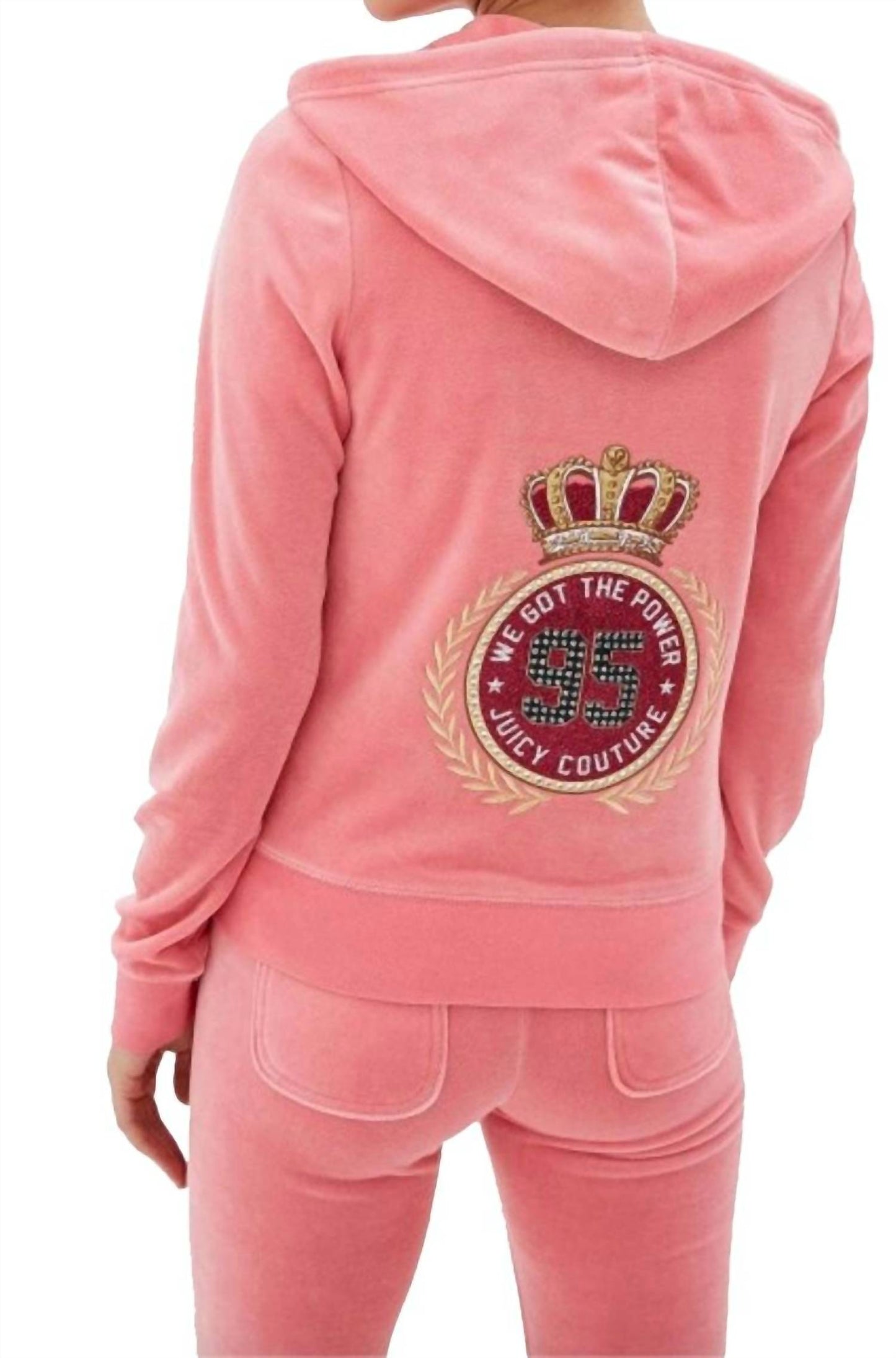Juicy Couture - Traditional Logo Track Velour Robertson Hoodie