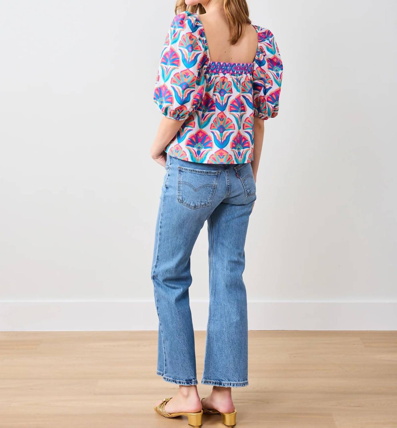 Printfresh - Margot Square Neck Blouse