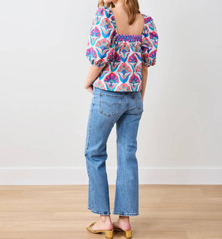 Printfresh - Margot Square Neck Blouse