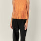 2.7 August Apparel - Burnout Pleated Sleeveless Top