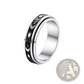 Celestial Stainless Steel Anxiety Spinner Ring Set