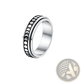 Celestial Stainless Steel Anxiety Spinner Ring Set