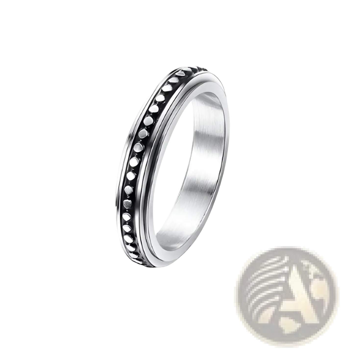 Celestial Stainless Steel Anxiety Spinner Ring Set