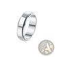 Celestial Stainless Steel Anxiety Spinner Ring Set