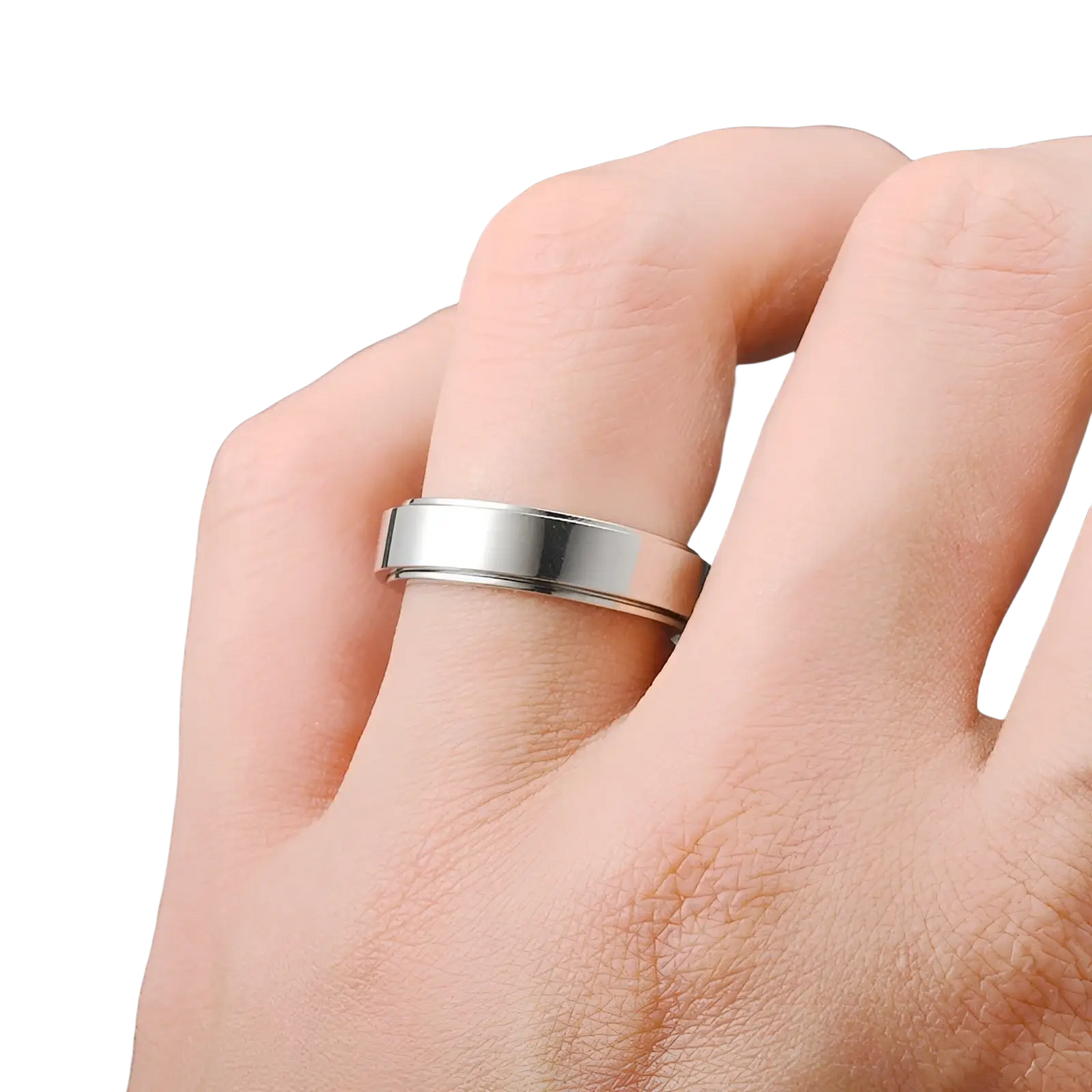 Celestial Stainless Steel Anxiety Spinner Ring Set