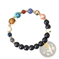 Celestial Zodiac Planet Matte Stone Beaded Bracelet