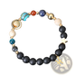 Celestial Zodiac Planet Matte Stone Beaded Bracelet